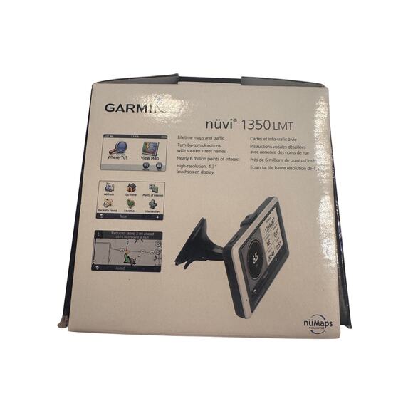 Garmin nuvi 1350LMT Lifetime Maps and Traffic Edition GPS Navigator No PowerCord - Picture 8 of 10